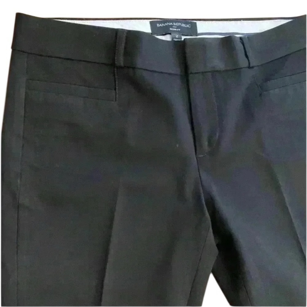 Banana Republic Womens Sloane Fit Black Pants size 2